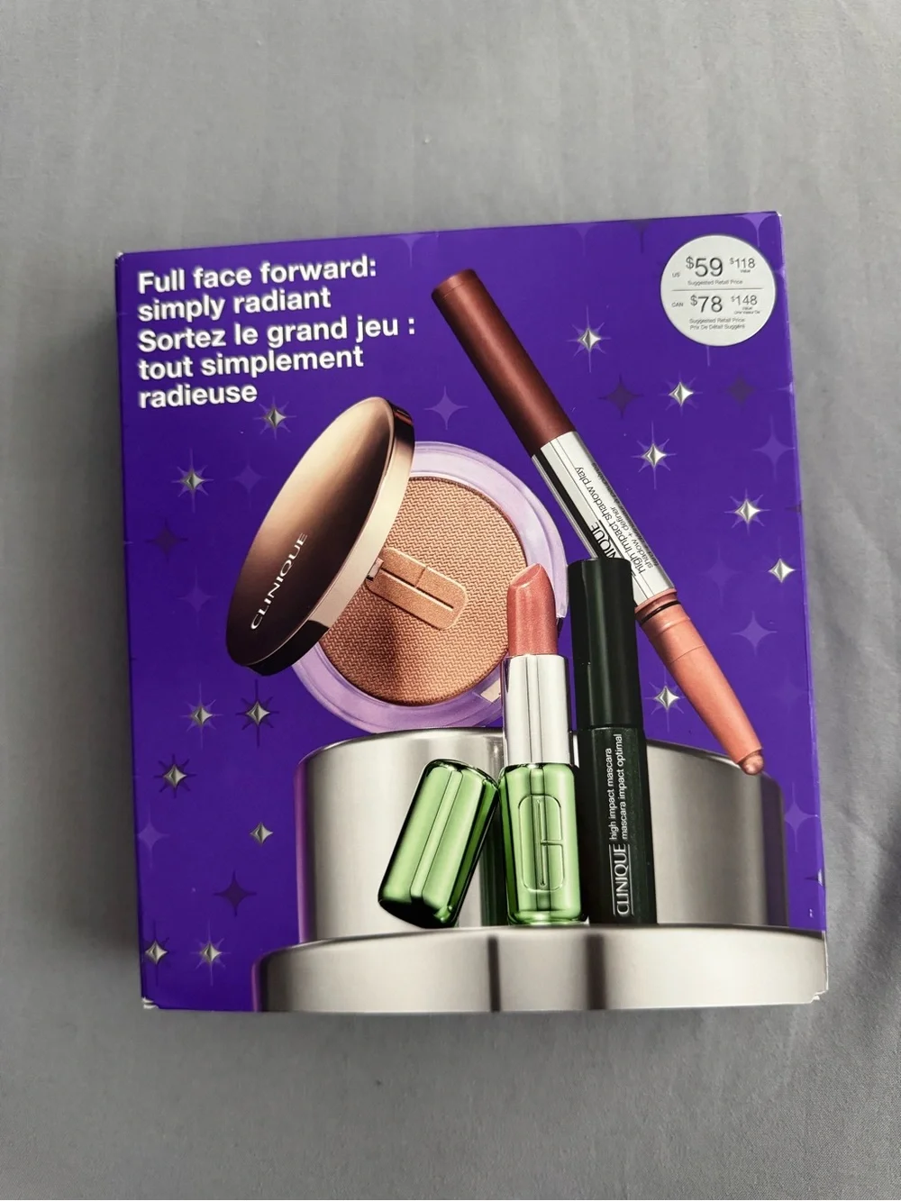 Clinique Makeup Trio - Peach, Pink & Bronze Shades